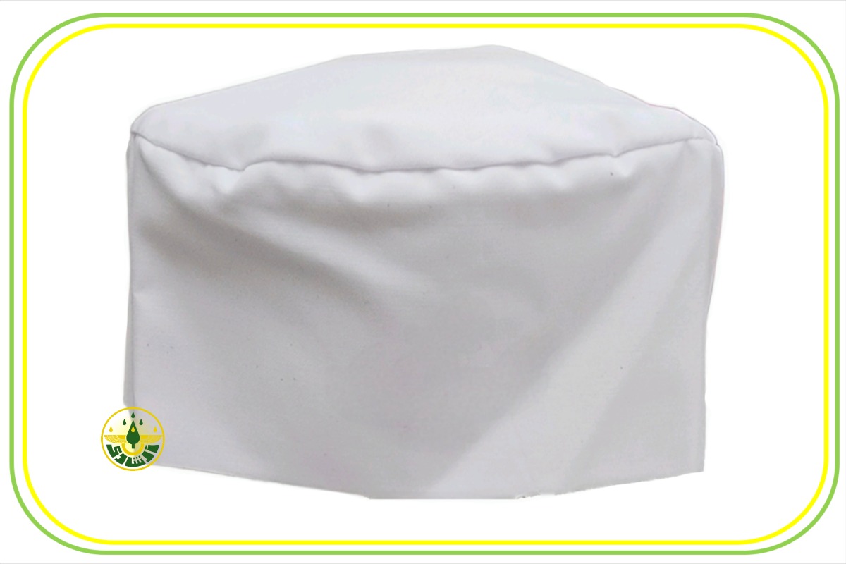 کلاه نیایش سفید زرتشتی ساده