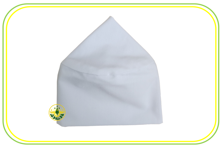 کلاه نیایش سفید زرتشتی ساده