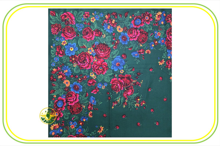 چارقد نخی بانوان زرتشتی سبز