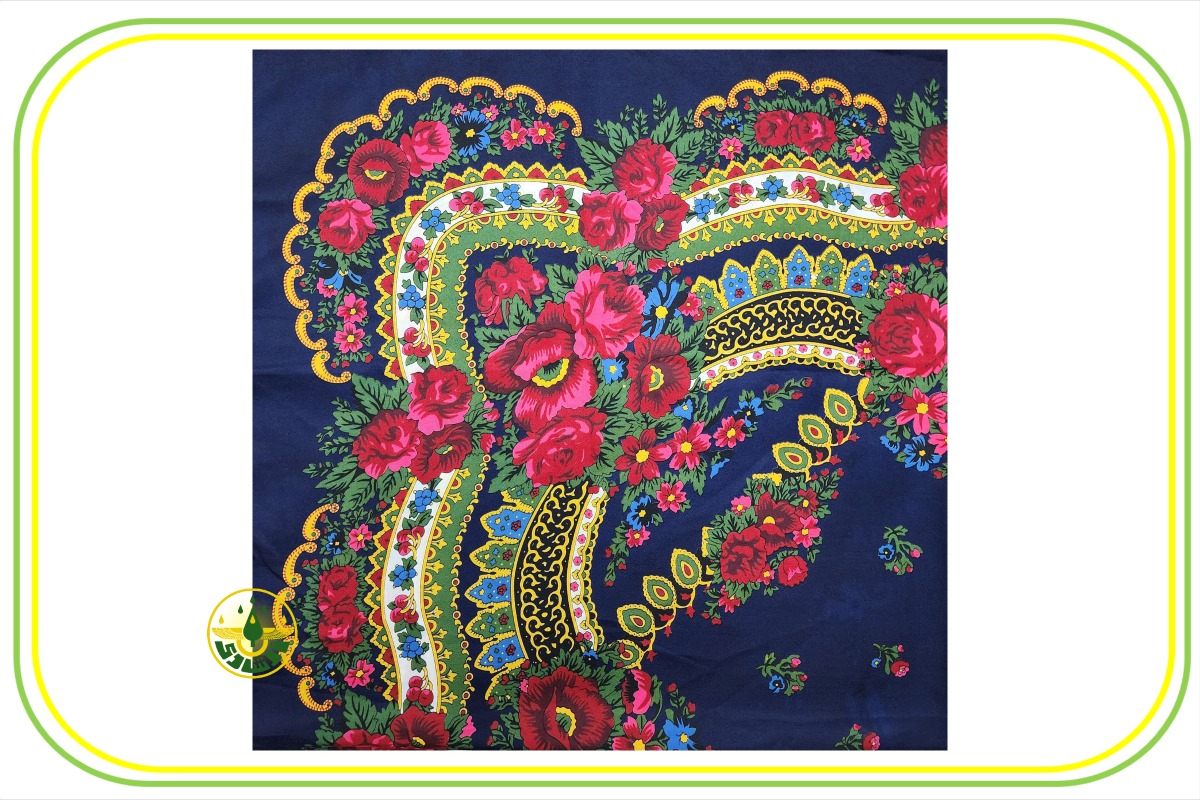 چارقد نخی بانوان زرتشتی سرمه ای