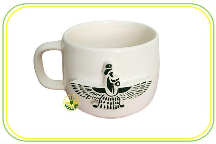ماگ سرامیکی با نماد فروهر برجسته