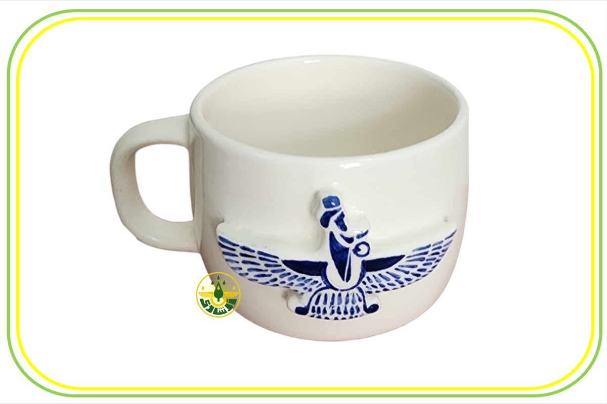 ماگ سرامیکی با نماد فروهر برجسته