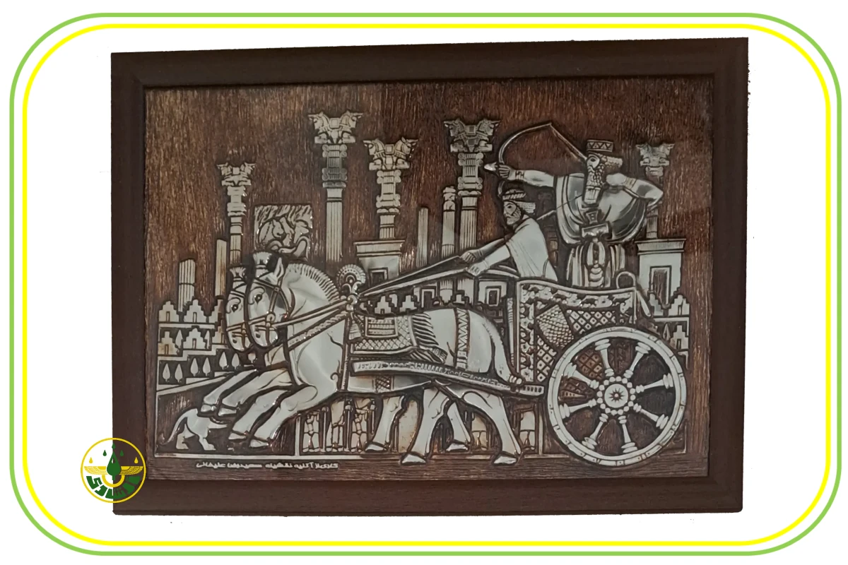 تابلو ایران باستان - هخامنشی سوار بر اسب