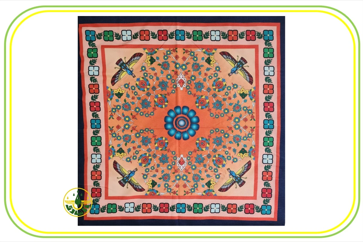 رومیزی فروهر مربعی نارنجی