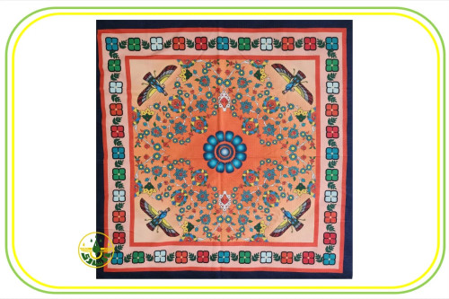 رومیزی فروهر مربعی نارنجی