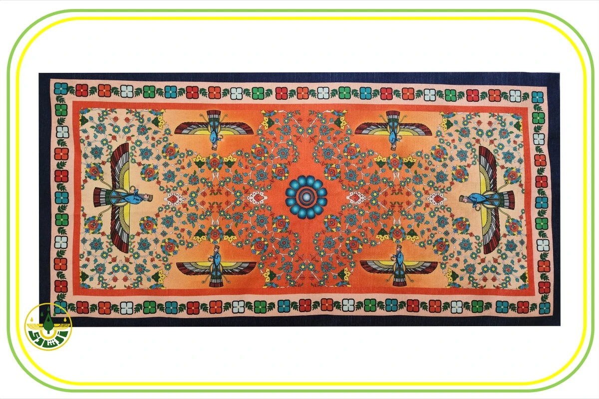 رومیزی فروهر مستطیلی نارنجی