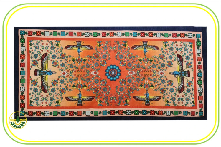 رومیزی فروهر مستطیلی نارنجی