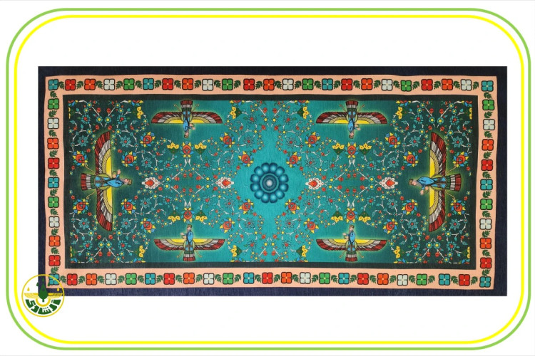 رومیزی فروهر مستطیل سبز کله غازی