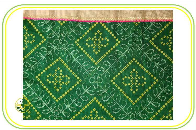 مکنا - هندی - سبز روشن ( حریر )