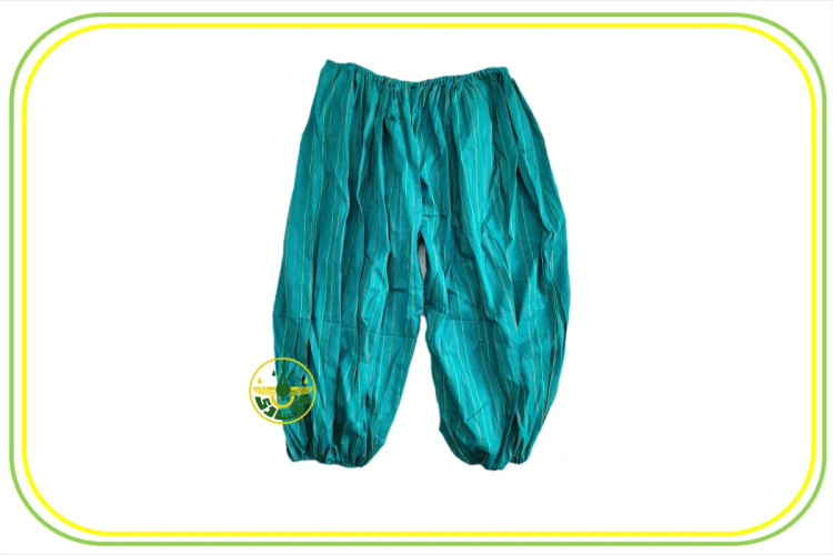 راه راه - آبی روشن ( نخ اصل و خالص هندی )